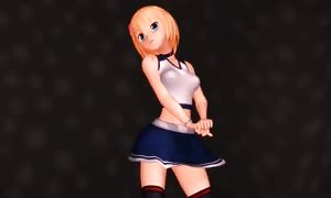 MMD - sweet
 blond
 dance, deepthroat blowjob and sex