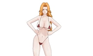 Rangiku Matsumoto 3D dancing (Bleach) flopping jugs