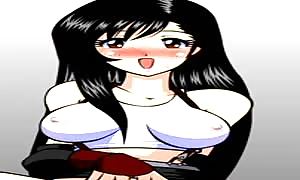 Tifa Lockhart marturbating and squirting (Final Fantasy)