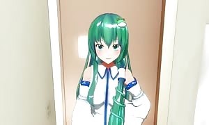 MMD - Sanae POV mouth-fuck
.